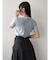 リボンスリーブロゴTシャツ