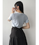 リボンスリーブロゴTシャツ