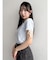 リボンスリーブロゴTシャツ