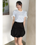 リボンスリーブロゴTシャツ