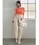 リボンスリーブロゴTシャツ