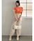 リボンスリーブロゴTシャツ