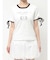 リボンスリーブロゴTシャツ