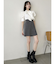ペプラムタックボウタイブラウス
