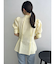 ペプラムタックボウタイブラウス