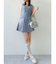 サイドプリーツミニワンピース