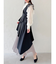 【新色ブラウン登場/再々生産】アシメプリーツトレンチワンピース