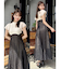 【復刻/WEB限定】シアーチェックコルセットワンピース