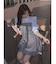 レイヤードシャツミニワンピース