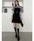 レイヤードシャツミニワンピース