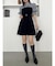 レイヤードシャツミニワンピース