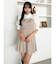レイヤードシャツミニワンピース
