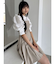レイヤードシャツミニワンピース
