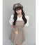 レイヤードシャツミニワンピース