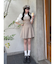 レイヤードシャツミニワンピース