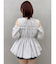 ギャザーバルーンペプラムブラウス