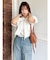 リボンネームデニムパンツ