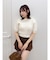 2WAYバックリボンヘアリーニット