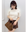 2WAYバックリボンヘアリーニット