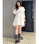 レイヤードイレヘムシャツワンピース