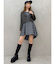 レイヤードイレヘムシャツワンピース