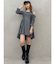 レイヤードイレヘムシャツワンピース