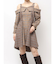 レイヤードイレヘムシャツワンピース