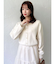 プレートシンプルカーディガン