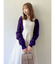 プレートシンプルカーディガン