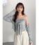 プレートシンプルカーディガン