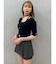 【セットアップ対応】レイヤードスカートパンツ