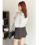 【セットアップ対応】レイヤードスカートパンツ
