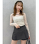 【セットアップ対応】レイヤードスカートパンツ