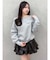 ワイドスクエアネックスウェット