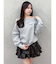 ワイドスクエアネックスウェット