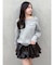 ワイドスクエアネックスウェット