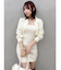 2ピースニットミニワンピース
