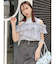 【再生産】2WAYスリーブコンパクトフリルトップス