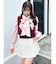 アーガイルニットトップス