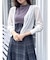 ラメシアーシンプルニットカーディガン