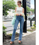 【吉田朱里】メイクアップフレアデニムパンツ