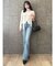 【吉田朱里】メイクアップフレアデニムパンツ