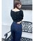 【吉田朱里】メイクアップフレアデニムパンツ