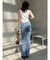 【吉田朱里】メイクアップフレアデニムパンツ