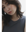 【吉田朱里】涼感加工ギャザーノースリリブトップス
