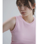 【吉田朱里】涼感加工ギャザーノースリリブトップス