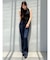 【吉田朱里】涼感加工ギャザーノースリリブトップス