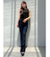 【吉田朱里】涼感加工ギャザーノースリリブトップス