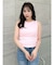 【吉田朱里】涼感加工ギャザーノースリリブトップス