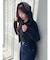 【吉田朱里】涼感加工ギャザーノースリリブトップス